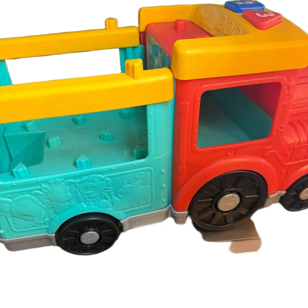 Fisher Price ABC Express Smart Stages Learning Train Red Yellow Teal Toy